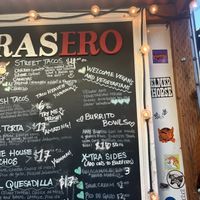 No labeled vegan options. Just this note    at El Brasero Mexican - Food Truck in Portland