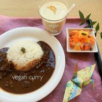 vegan curry 1000yen at Shanti Yoga Vegan Cafe in Hiroshima