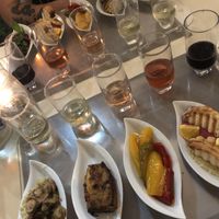 Vegan wine tasting platters at Land of Freedom in Fuerteventura