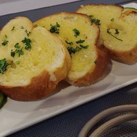 Garlic bread at Land of Freedom in Fuerteventura