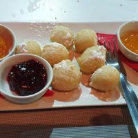 Fritters with jams at Land of Freedom in Fuerteventura