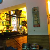 Inside decor at Green Iguana Bar in Malaga