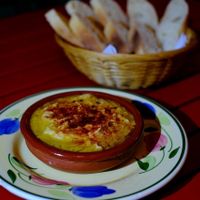 Hummus at Green Iguana Bar in Malaga