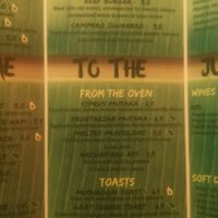 menu, English at Green Iguana Bar in Malaga