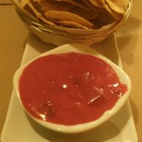 beetroot dip at Green Iguana Bar in Malaga