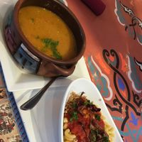 lentil soup at Chef Samir Shaltout in Greensboro