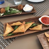 Samosas at Me Gusta in Mallorca