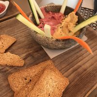 Hummus 2 ways at Me Gusta in Mallorca