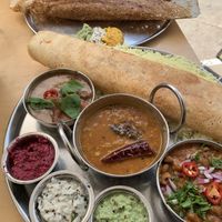 Thali at Dosa Bar in Tel Aviv