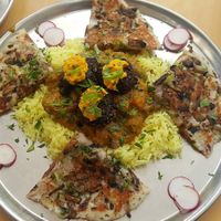 Ganesh thali at Dosa Bar in Tel Aviv