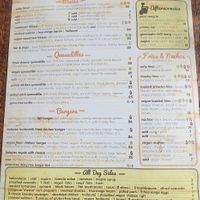 Lunch Menu November 2025 at Beach Babylon in Wellington