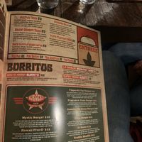 Menu at EVE in Encinitas