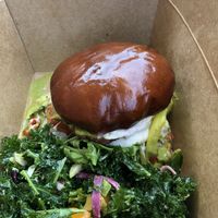 Peppadew pesto burger at EVE in Encinitas