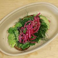 Avocado toast.  at Basico Food & Juice in Mexico City