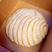 Vanilla Concha at Taqueria La Venganza in Oakland