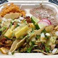Taco plate  at Taqueria La Venganza in Oakland