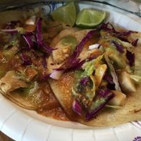 vegan fish tacos at Taqueria La Venganza in Oakland