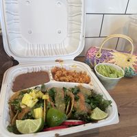 Taco sampler  at Taqueria La Venganza in Oakland