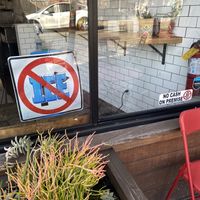 Outdoor Seating and Pro-Human Rights Signage! 🫶🏽  at Taqueria La Venganza in Oakland
