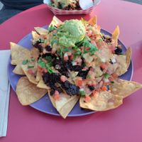 Beet chorizo at Taqueria La Venganza in Oakland