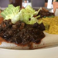 Vegan sampler at Abyssinia in Sacramento