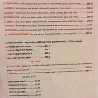 Vegan options at New Eritrea in San Francisco