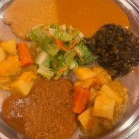 Veggie combo  at New Eritrea in San Francisco