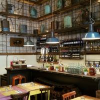 The bar area  at Orto in Rome