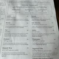 Vegan Tasting Menu  at Teff in Stamford