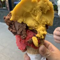 Raspberry, Mango and Chocolate at Vegestacja in Warsaw