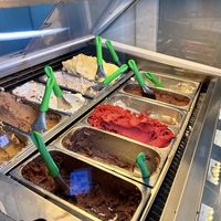 Ice cream flavors  at Vegestacja in Warsaw