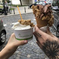 Coconut/salted caramel & snickers/chocolate  at Vegestacja in Warsaw