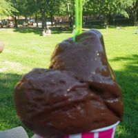 Vegan chocolate ice cream at StikkiNikki - Gotgatan in Stockholm