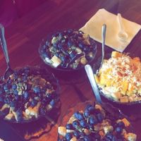 our acai bowls- they make them so pretty looking  at Karma Juice Bar and Eatery in St Petersburg