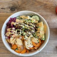 Vegan Bulgogi bowl at Happy + Hale in Durham