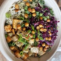 Coco curry bowl with tofuu  at Happy + Hale in Durham