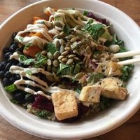 The Incredibowl with tofu added at Happy + Hale in Durham