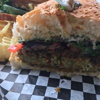 veggie burger at Berben & Wolff's in Albany