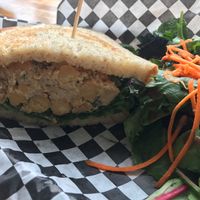 chickpea sandwich at Berben & Wolff's in Albany