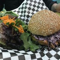 BBQ jackfruit at Berben & Wolff's in Albany