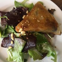samosas  at Janine Loves Sunday in Paris