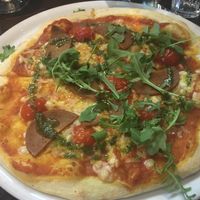 "Sausage" pizza at Janine Loves Sunday in Paris