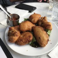 Beignets de légumes (veggie fritters) at Janine Loves Sunday in Paris