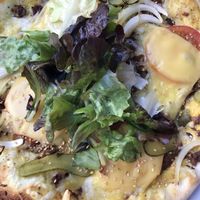 Very delicious vegan pizza! at Janine Loves Sunday in Paris