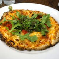 Mini pizza margherita at Janine Loves Sunday in Paris