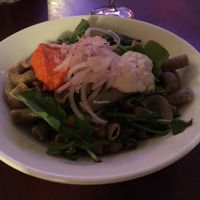 hemp pasta with cashew cream at Galerija Food in Split