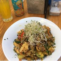 vegan stir fry at Galerija Food in Split