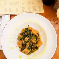 Gnocchi with asparagus and mushroom at Galerija Food in Split