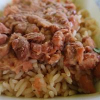 Beans and rice  at A1A Burrito Works Taco Shop in St Augustine