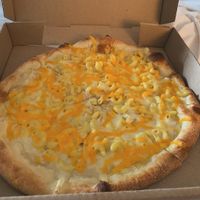 Vegan Mac and Cheese pizza!  at Ian's Pizza in Madison